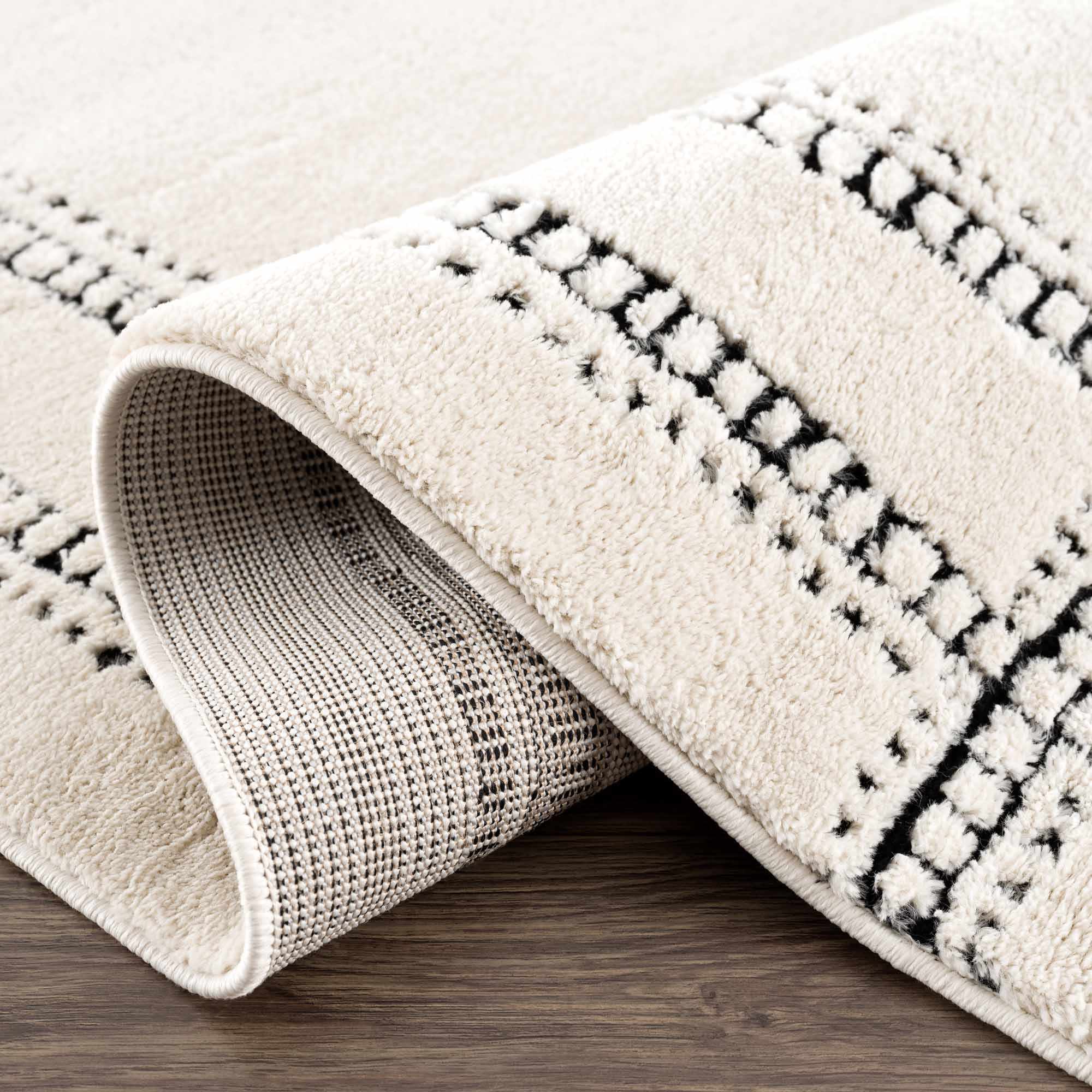 Ryuu Black & White Area Rug - Clearance - Image 8