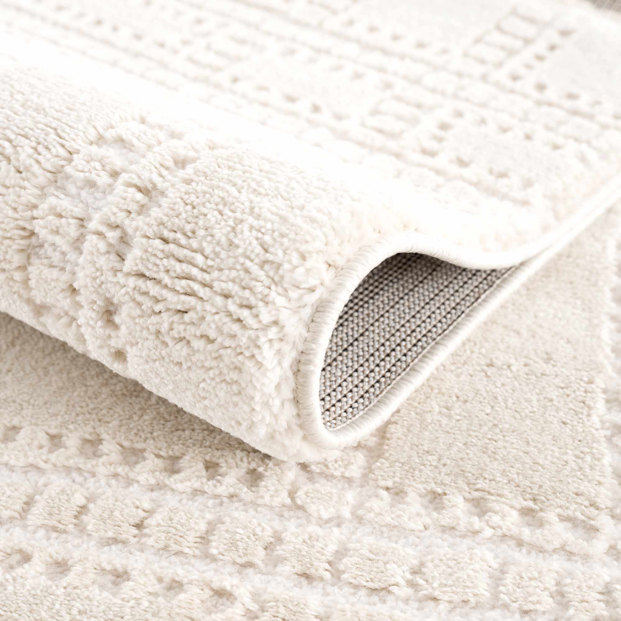 Ryuu Ivory Carved Area Rug - Image 7