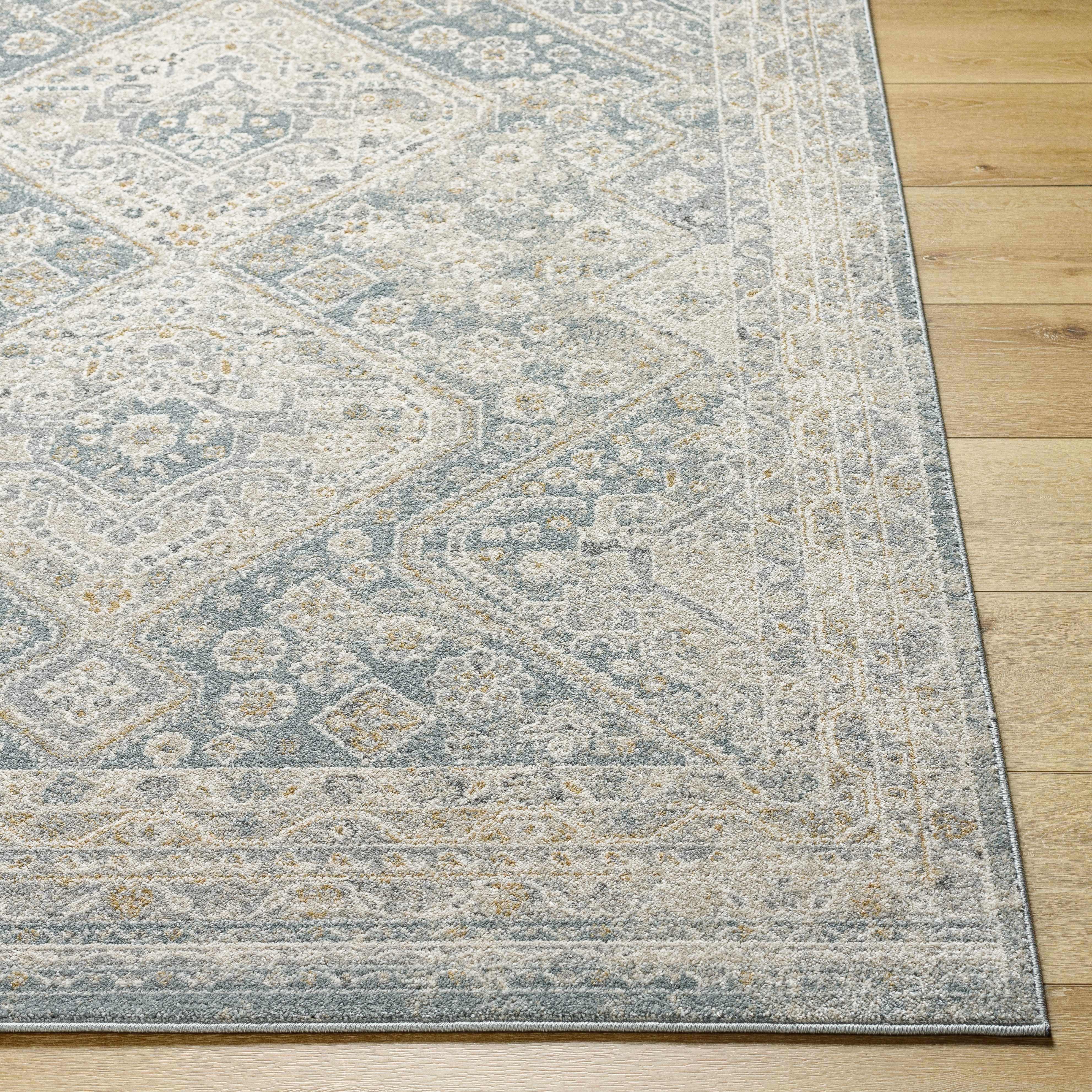 Sagen Blue Medallion Area Rug - Clearance - Image 3