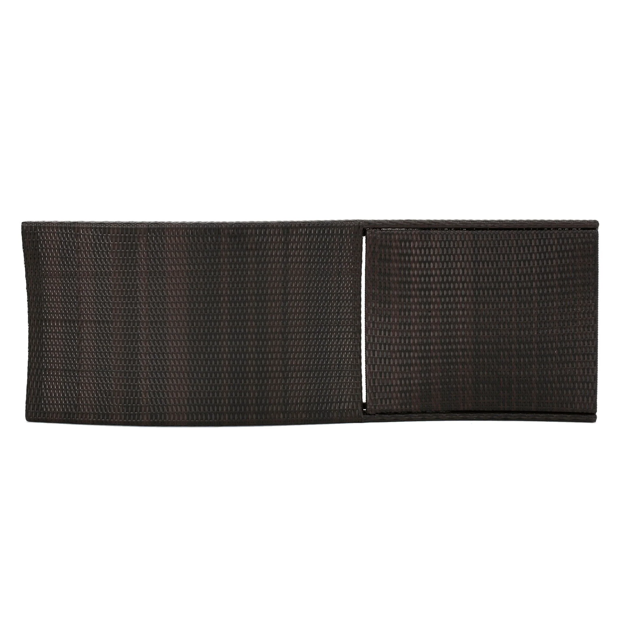 Salem - Wicker Chaise Lounge Adjustable Rattan Outdoor Chair Set - Brown Multi - Image 6