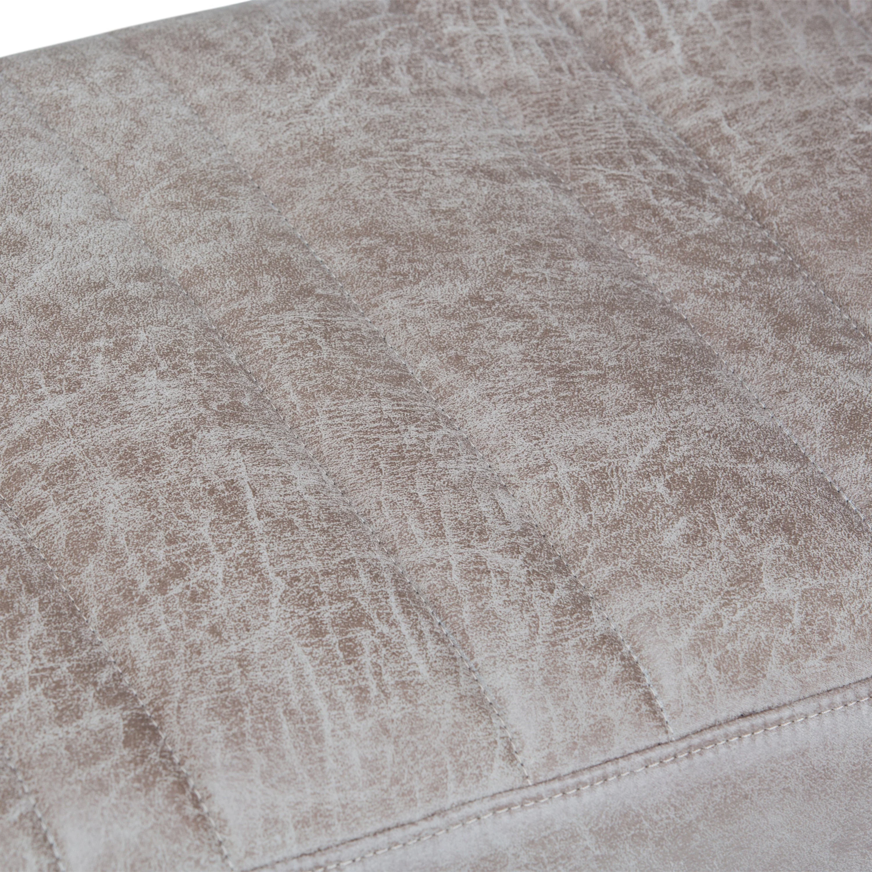 Salinger - Large Ottoman Bench - Distressed Grey Taupe - Image 3