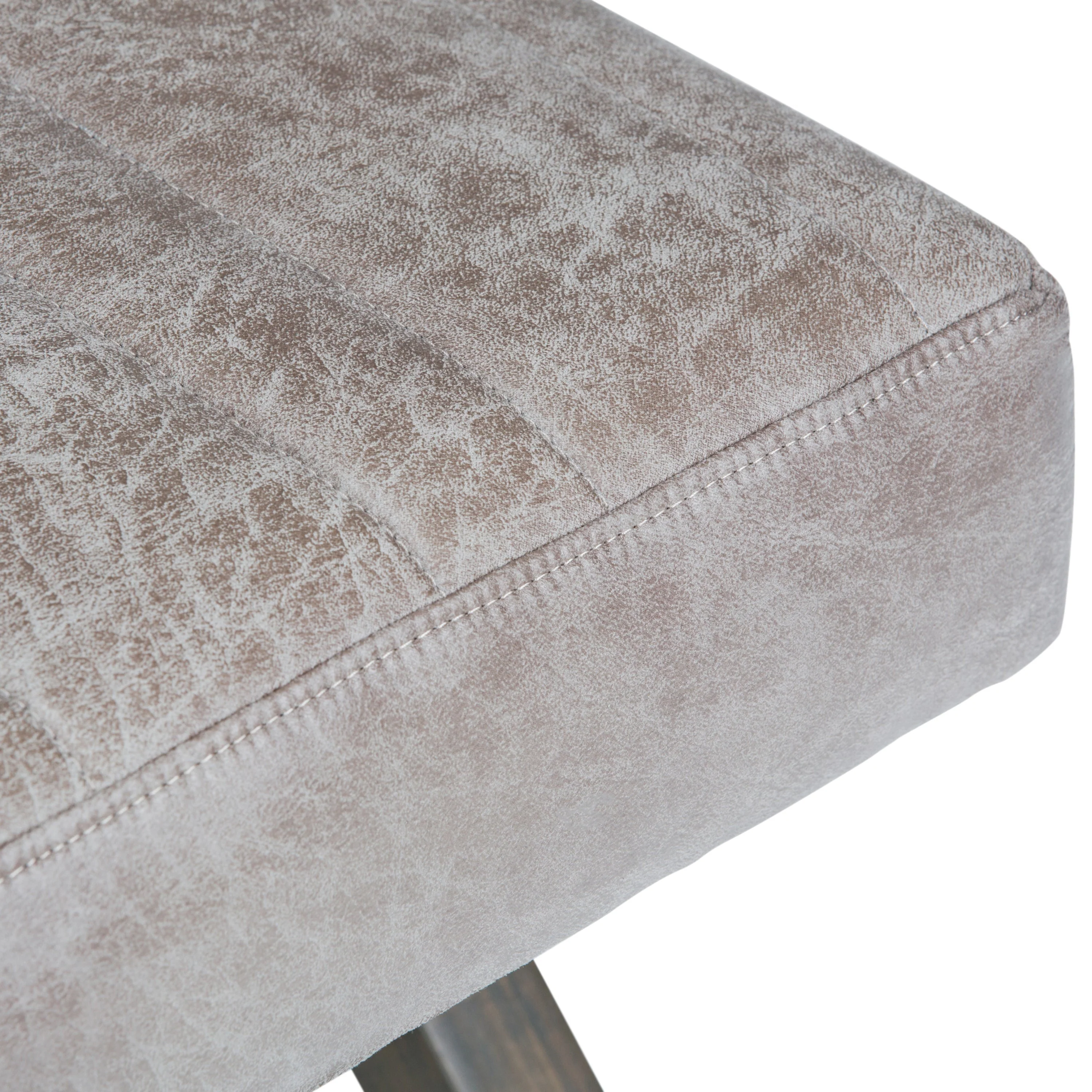 Salinger - Large Ottoman Bench - Distressed Grey Taupe - Image 7