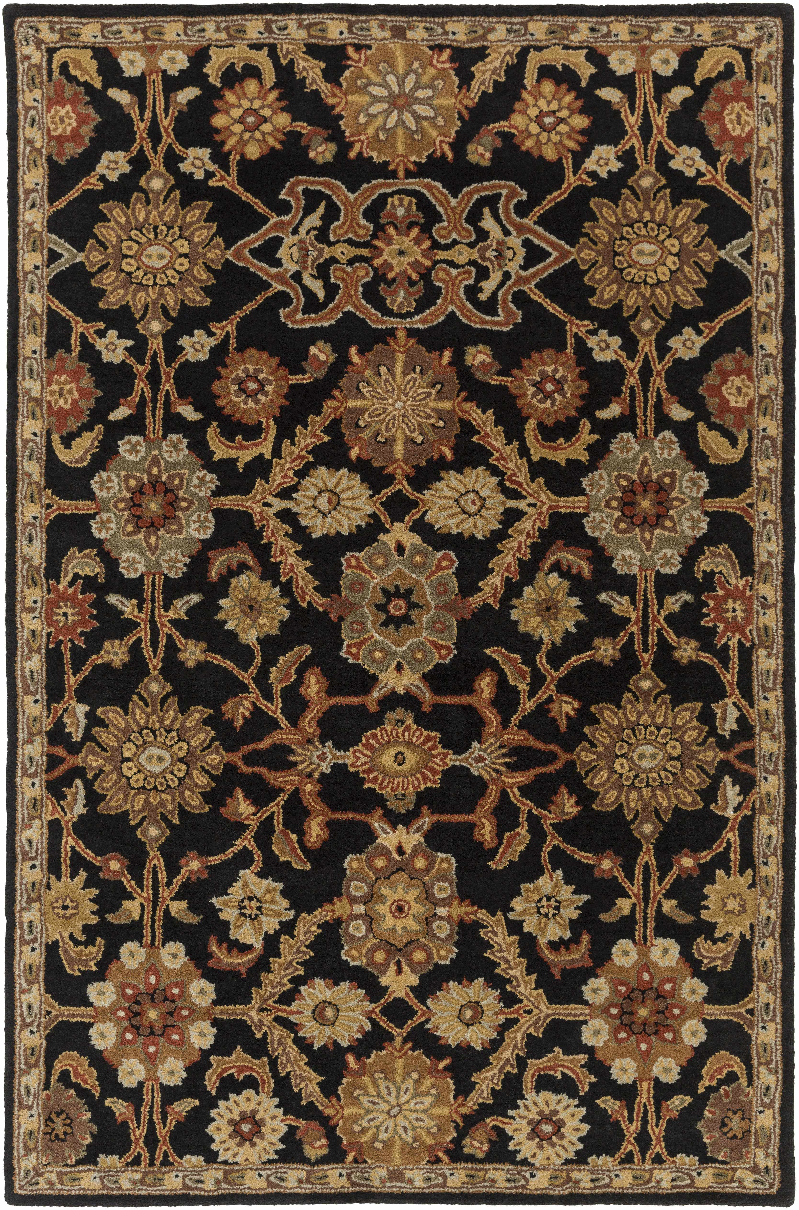 Salix Hand Tufted Black Wool Rug - Image 13