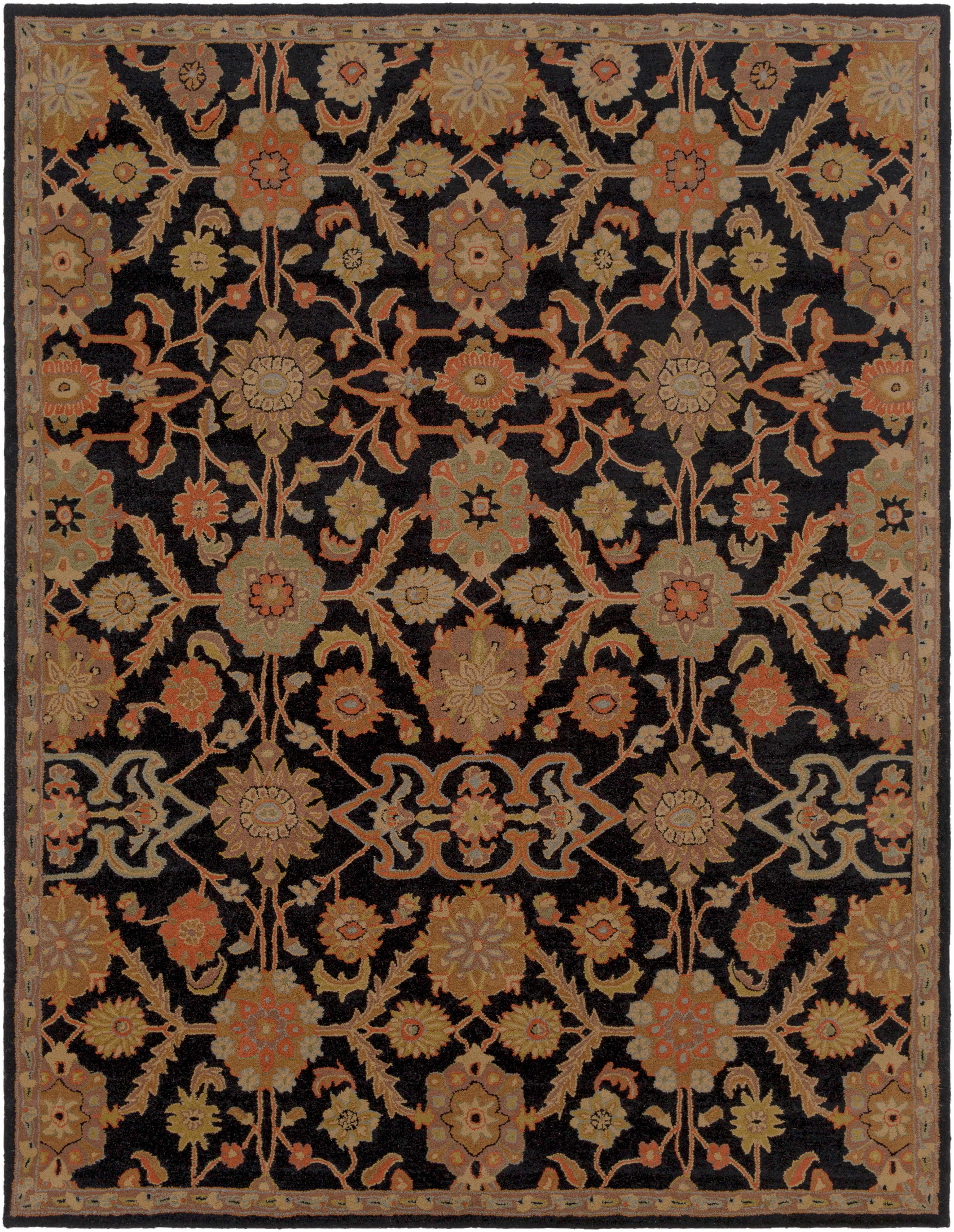 Salix Hand Tufted Black Wool Rug - Image 14