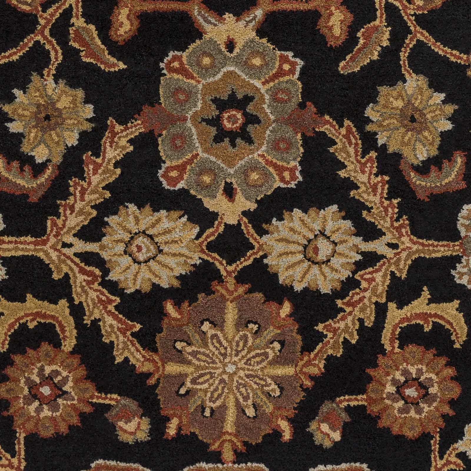 Salix Hand Tufted Black Wool Rug - Image 6