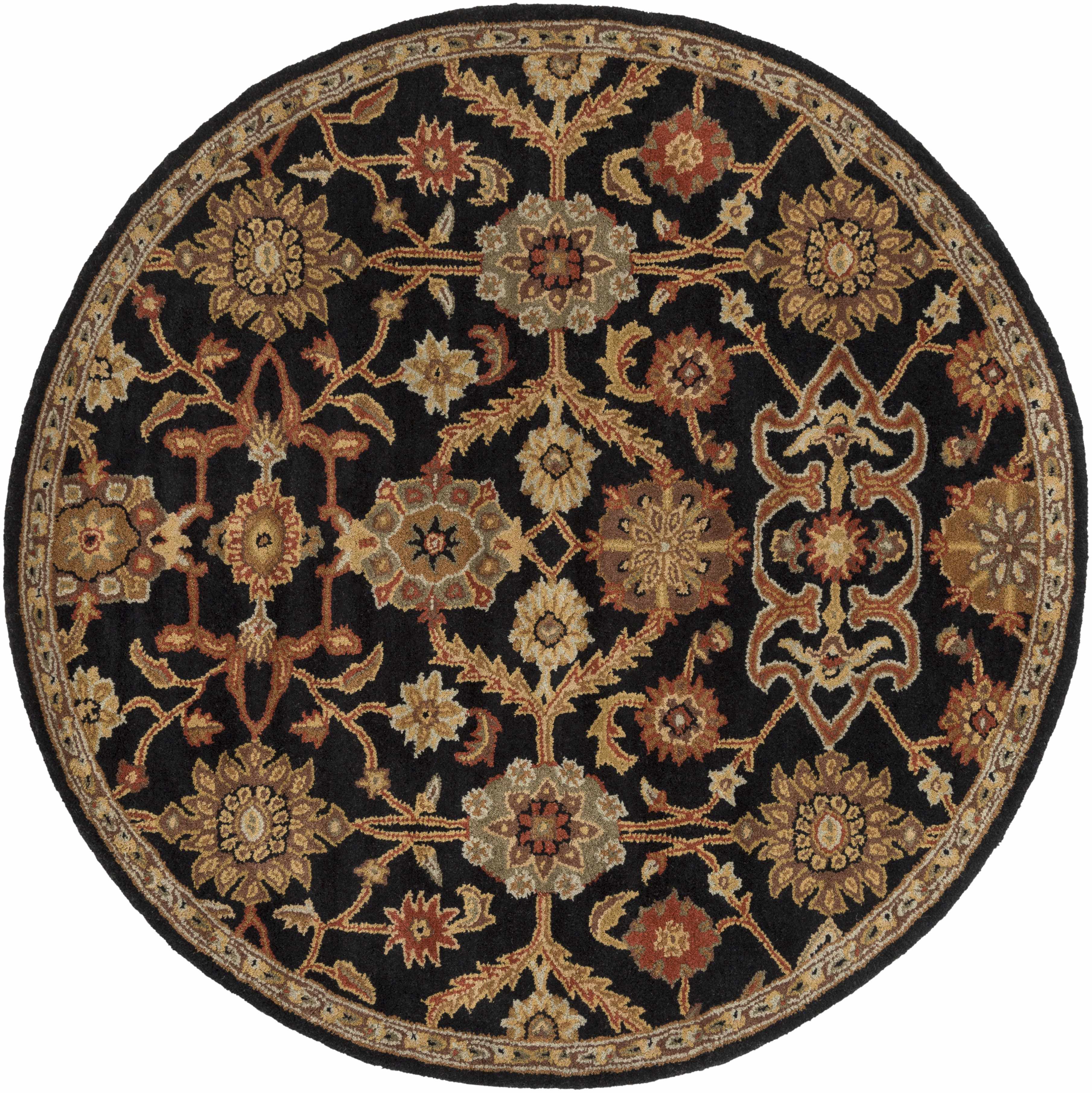 Salix Hand Tufted Black Wool Rug - Image 7
