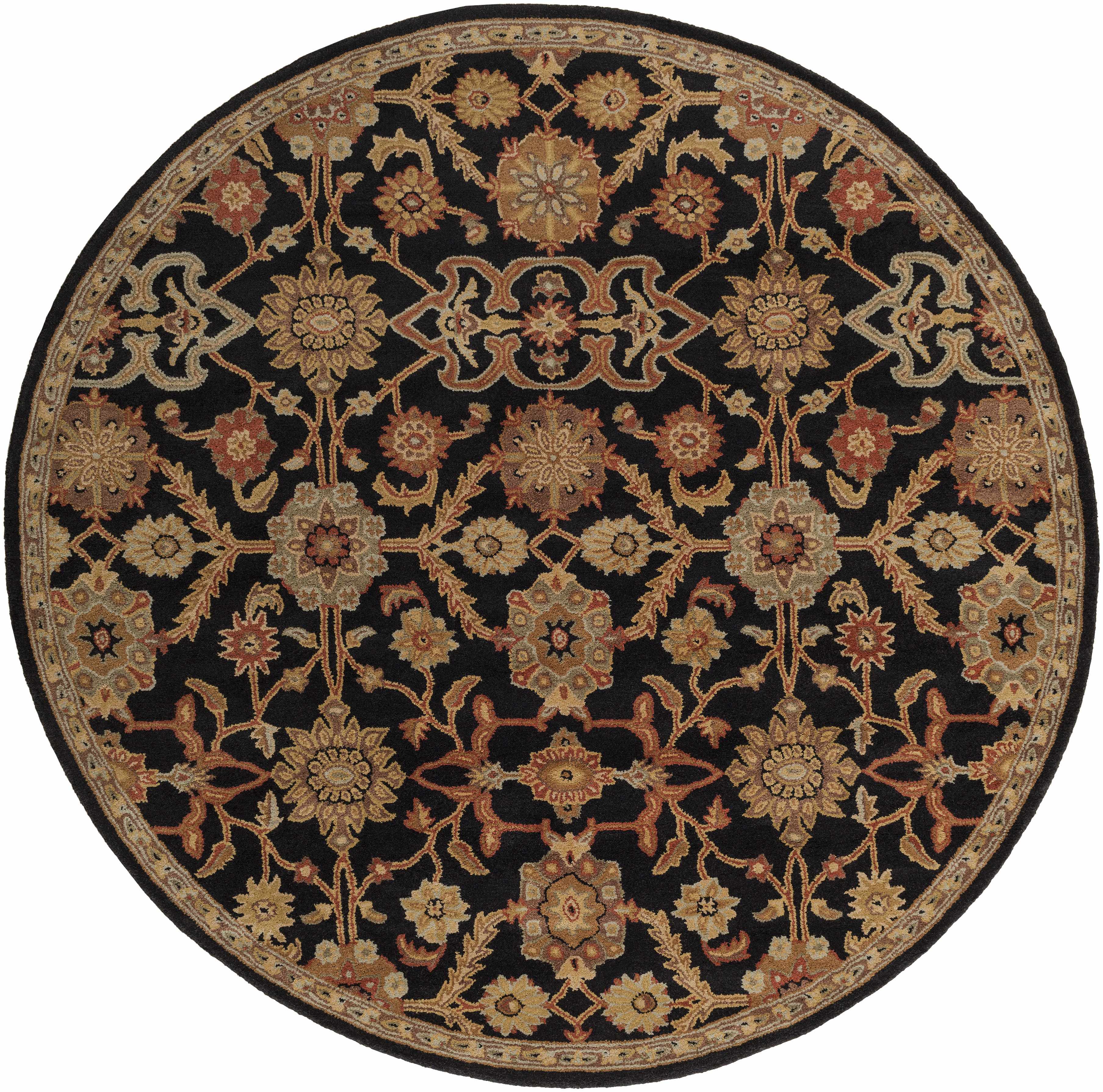 Salix Hand Tufted Black Wool Rug - Image 8