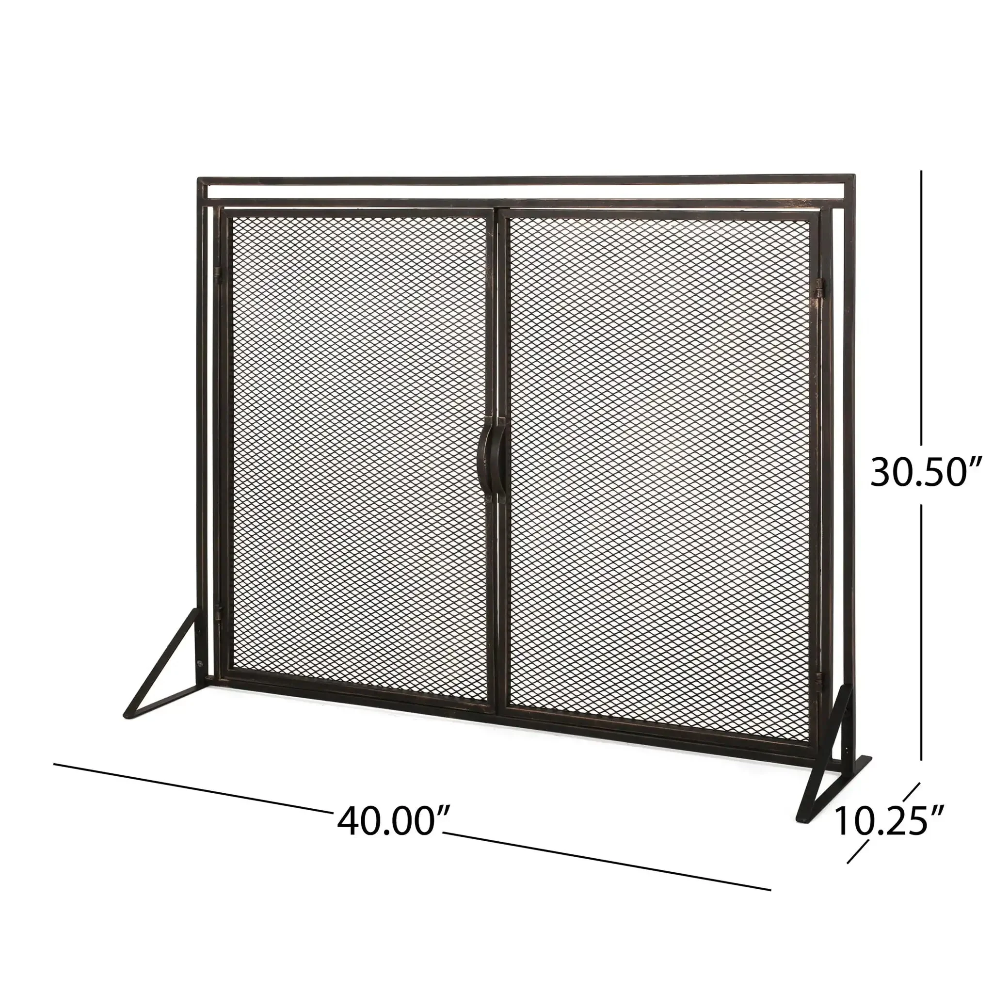 Samantha - Iron Fireplace Screen 2 Door Design - Image 3