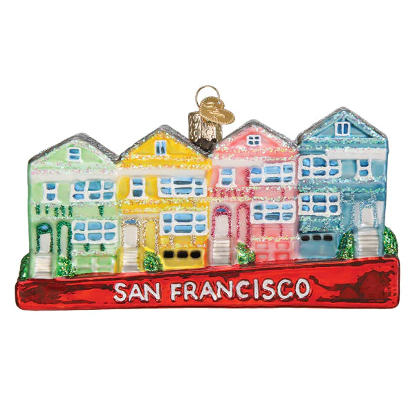 San Francisco Painted Ladies Ornament - Image 3