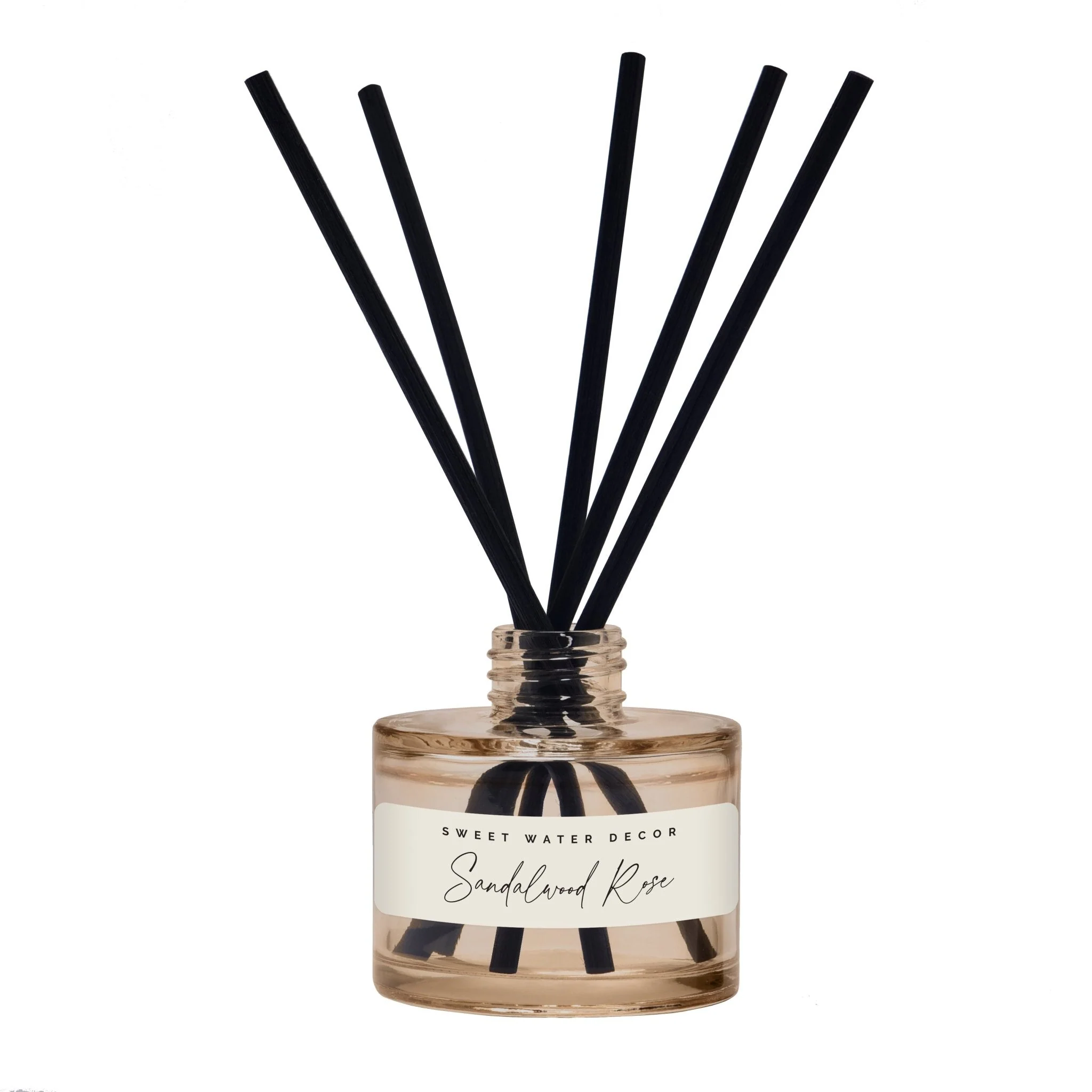 Sandalwood Rose Tinted Glass Jar Reed Diffuser - Image 9