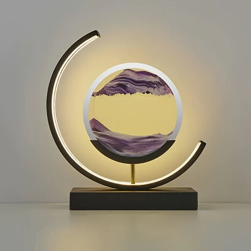 Sandscape Hourglass Table Lamp – Moving Sand Art LED Gift Light for Decor - Image 14