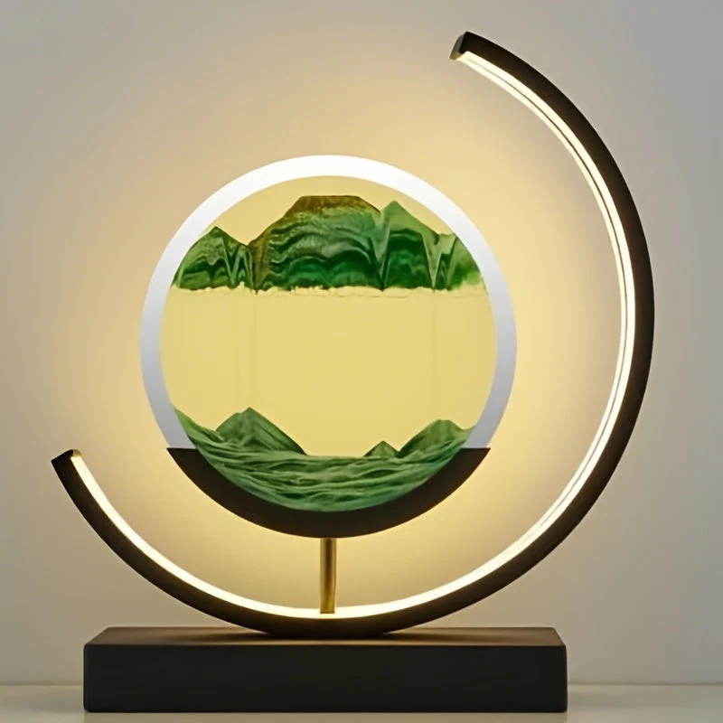 Sandscape Hourglass Table Lamp – Moving Sand Art LED Gift Light for Decor - Image 15