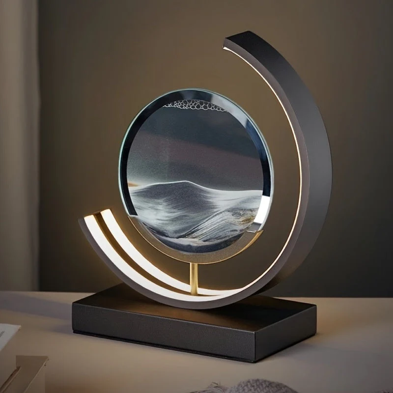 Sandscape Hourglass Table Lamp – Moving Sand Art LED Gift Light for Decor - Image 17