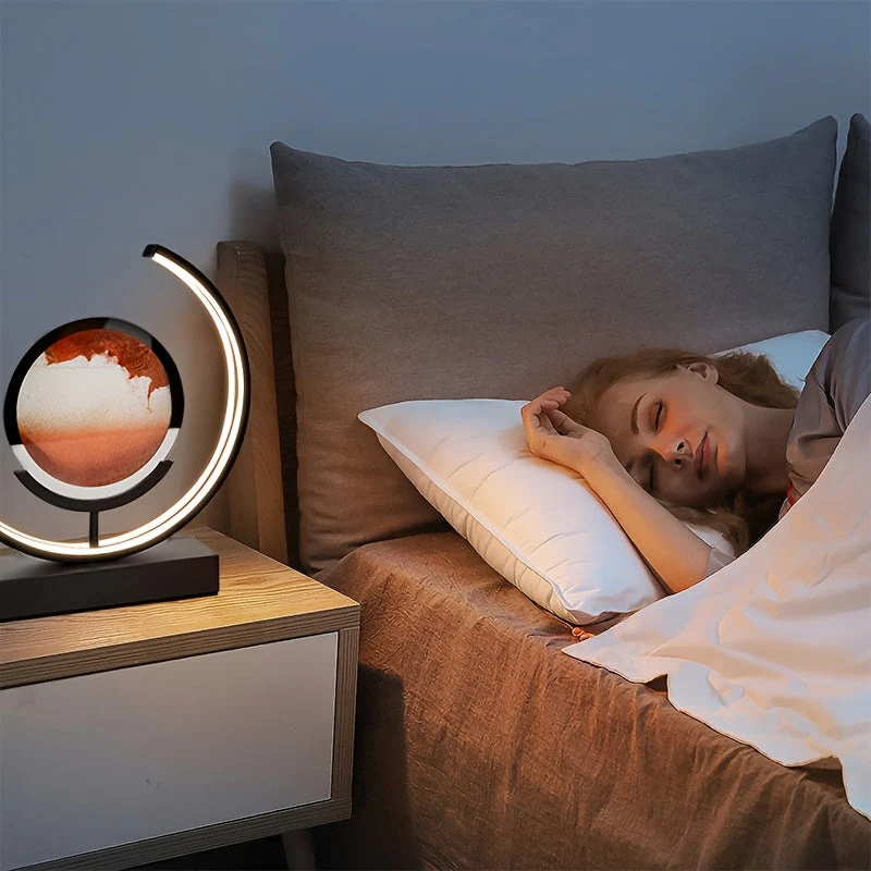 Sandscape Hourglass Table Lamp – Moving Sand Art LED Gift Light for Decor - Image 5