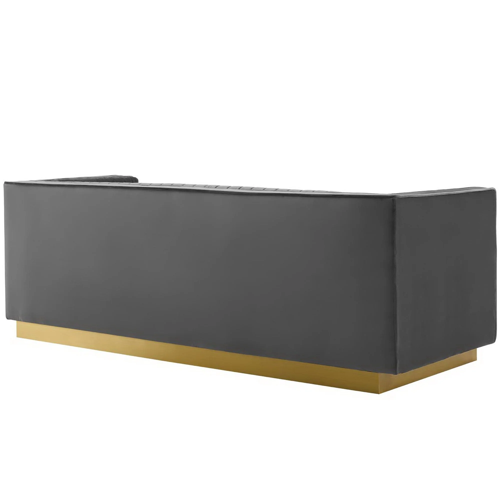 Sanguine Vertical Channel Tufted Performance Velvet Sofa - Image 4