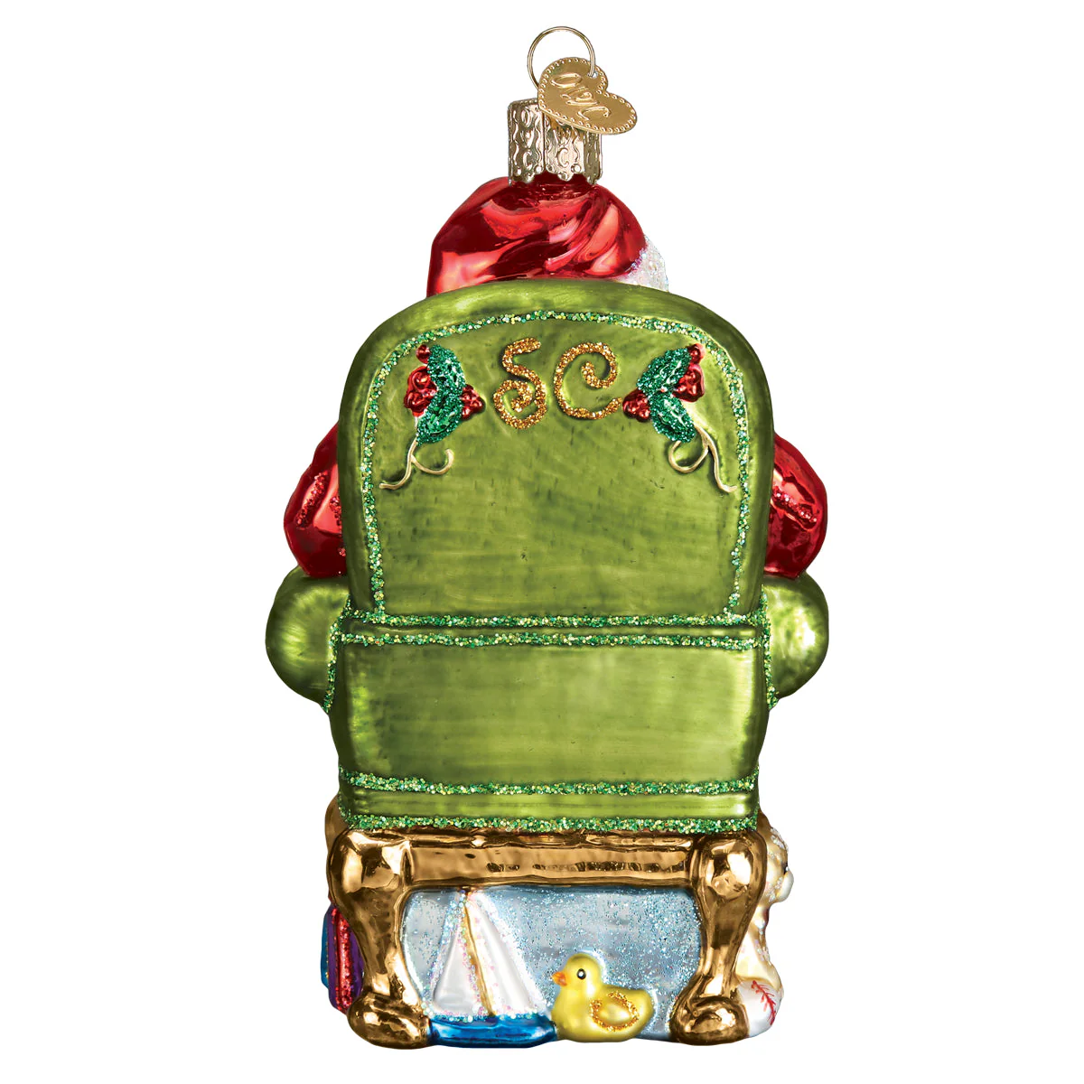 Santa Checking His List Ornament - Image 4