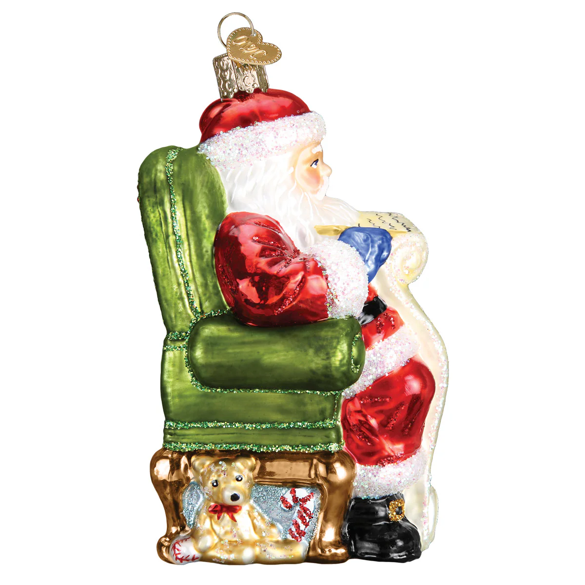 Santa Checking His List Ornament - Image 5