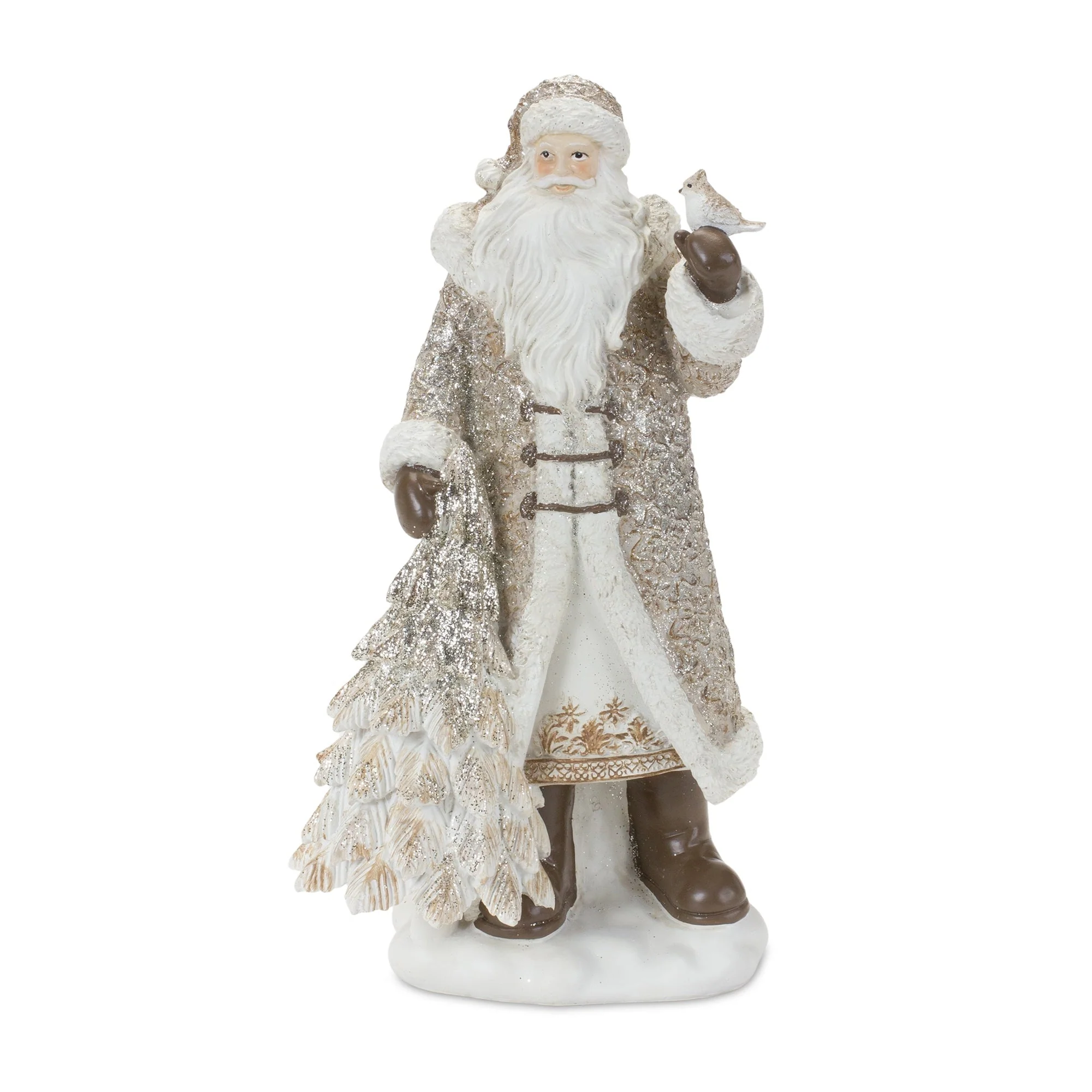 Santa Figurine with Deer and Pine Tree Accents (Set of 2) - Image 2