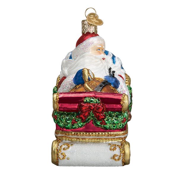 Santa In Sleigh Christmas Ornament by Old World Christmas - Image 5