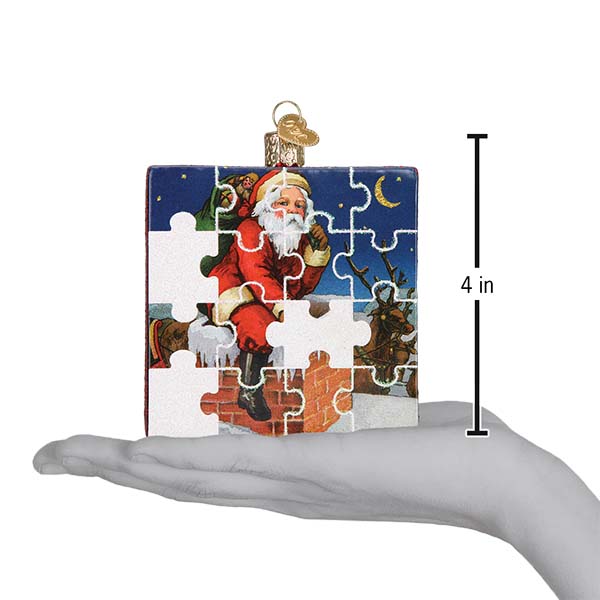 Santa Jigsaw Puzzle Ornament - Image 5