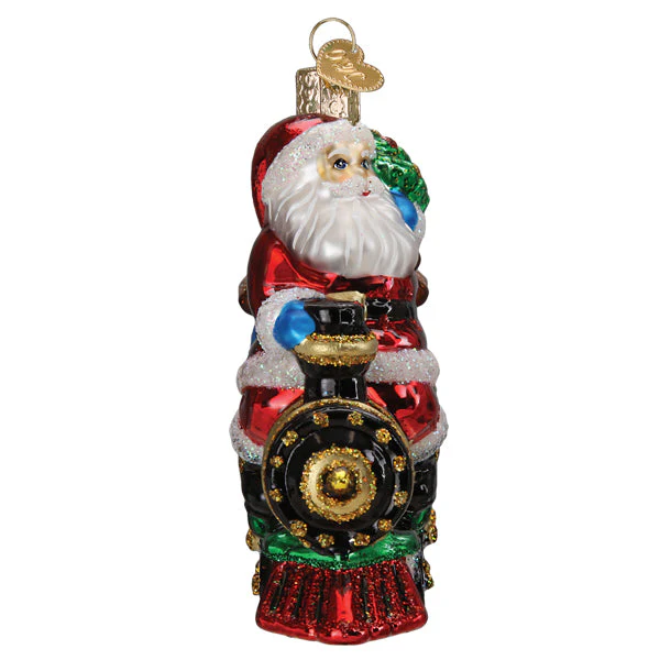 Santa On Locomotive Ornament - Image 5