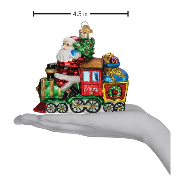 Santa On Locomotive Ornament - Image 6