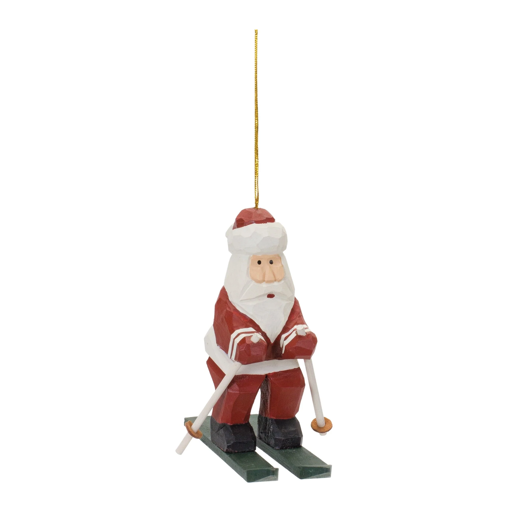 Santa on Skis Ornament (Set of 6) - Image 3