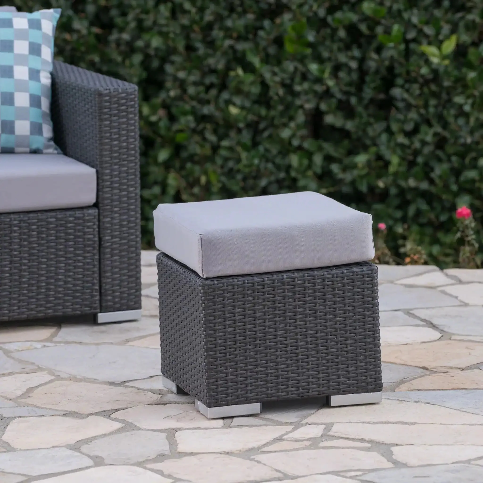 Santa Rosa - Outdoor Lounge Ottoman - Image 3