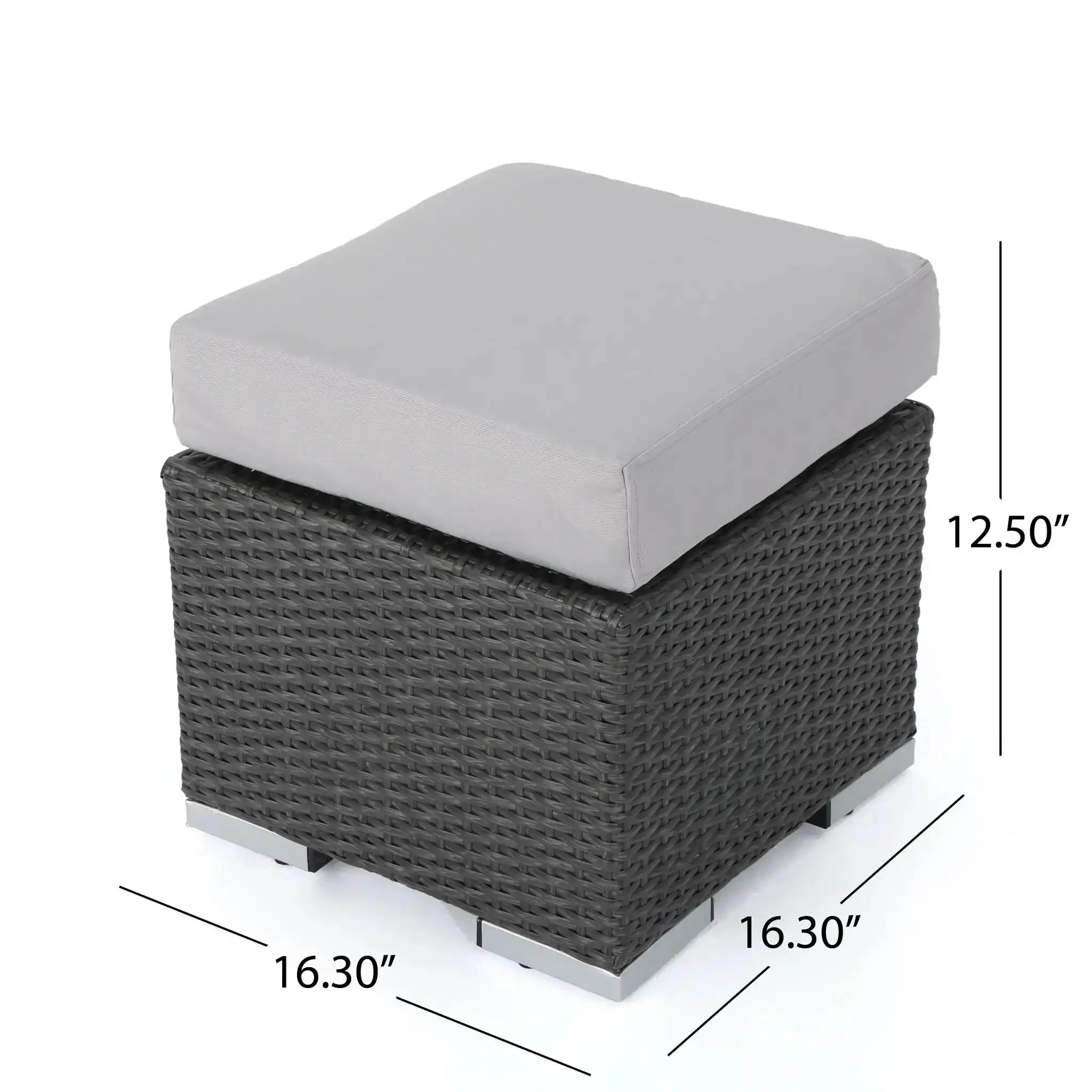 Santa Rosa - Outdoor Lounge Ottoman - Image 4