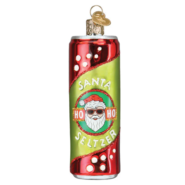 Santa Seltzer Ornament - Image 3