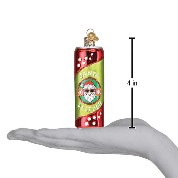 Santa Seltzer Ornament - Image 6