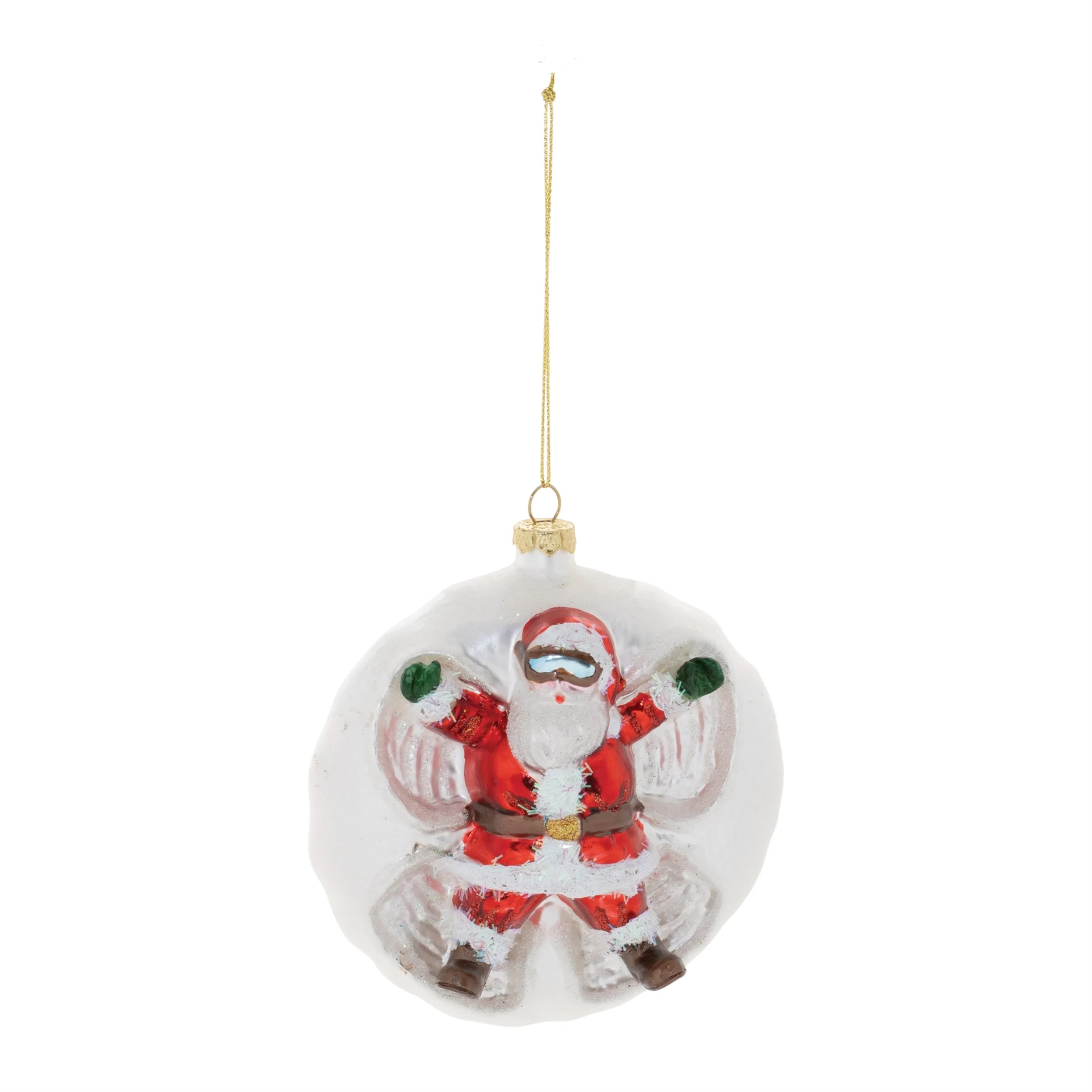 Santa Snow Angel Ball Ornament (Set of 6) - Image 2