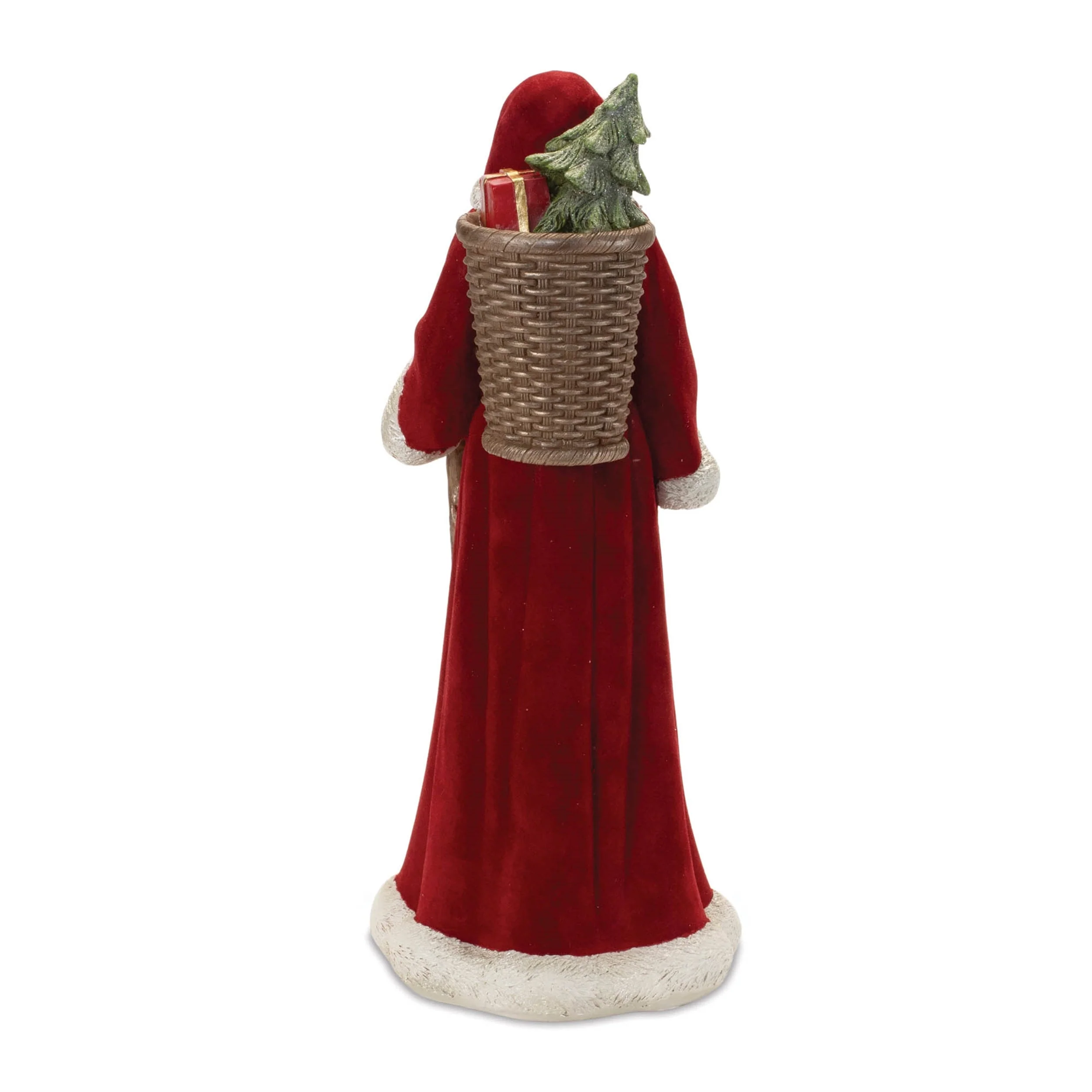 Santa with Staff Statue 14.5"H (Set of 2) - Image 2