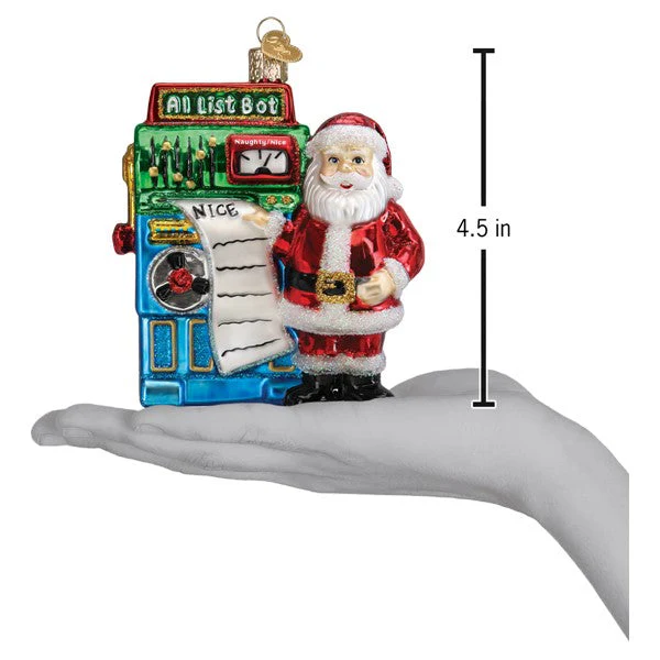 Santa's AI Bot Ornament 4.5 x 4 x 2.5 Inches - Image 6