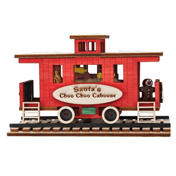 Santa's Choo Choo Caboose Christmas Ornament - Image 2