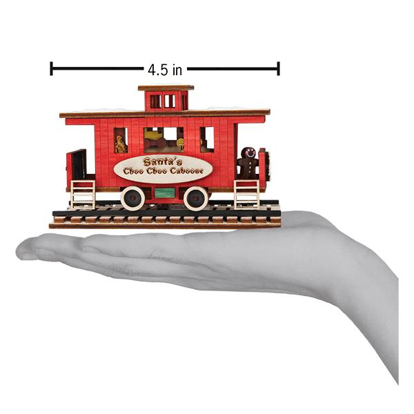 Santa's Choo Choo Caboose Christmas Ornament - Image 3