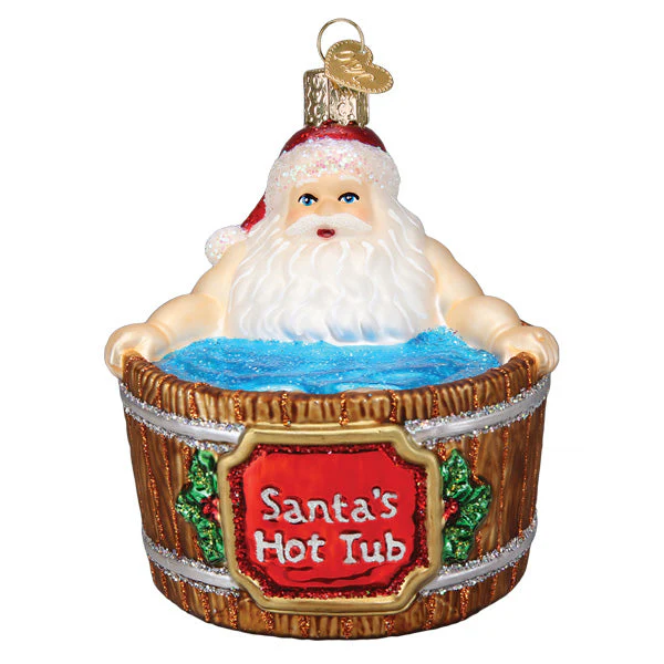 Santa's Hot Tub Ornament - Image 3