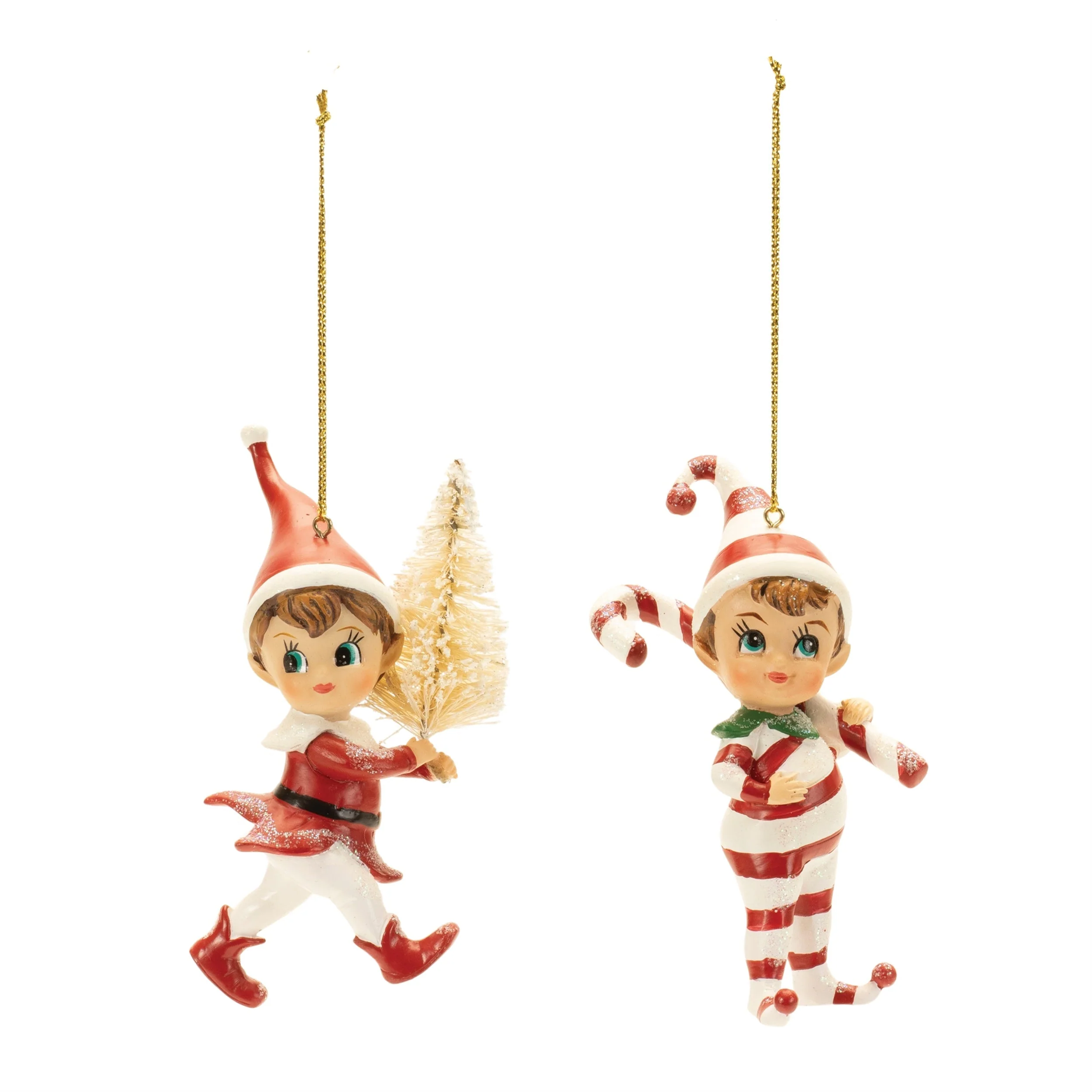 Santa's Jolly Elf Ornament (Set of 12) - Image 3