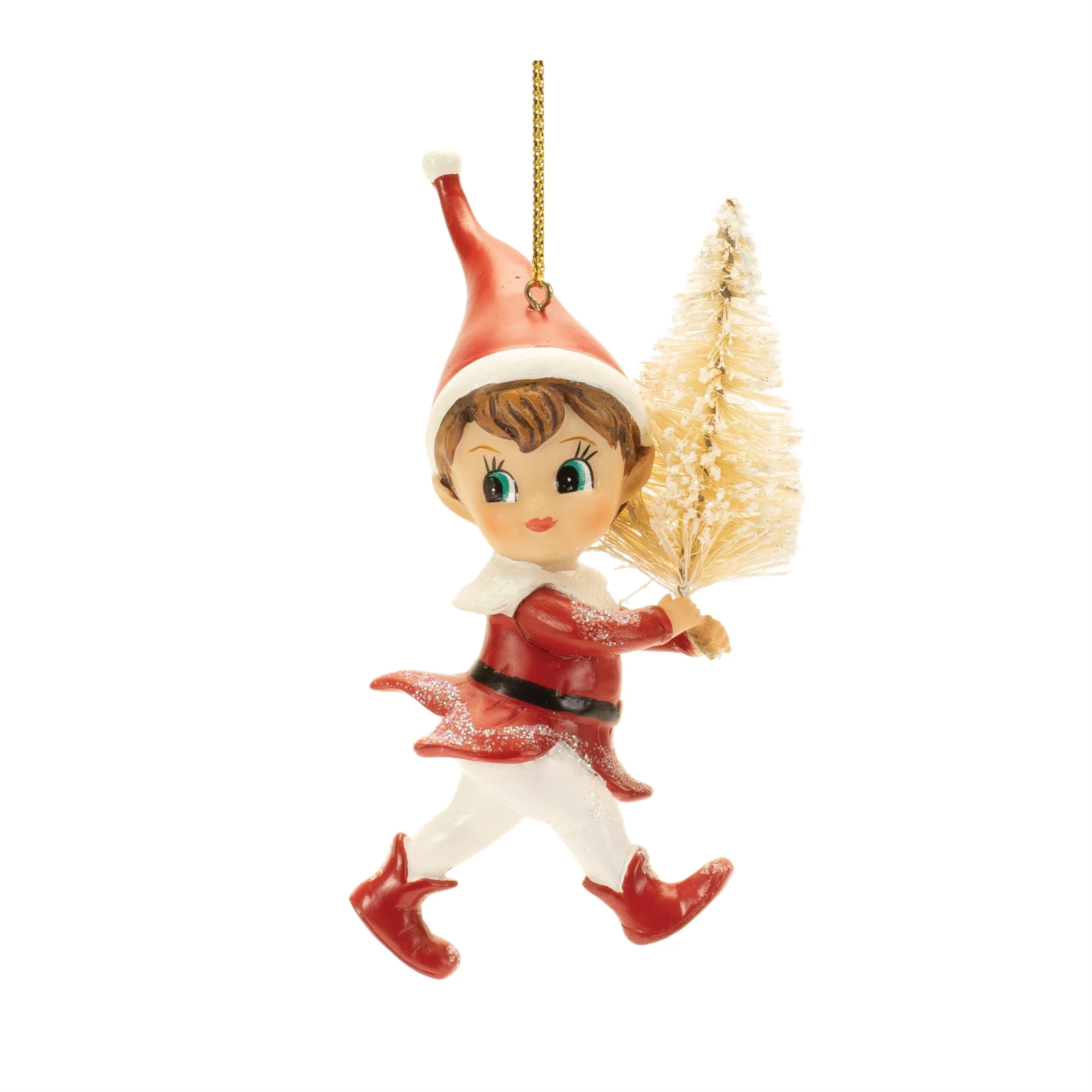 Santa's Jolly Elf Ornament (Set of 12) - Image 4
