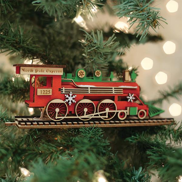 Santa's NP Express Engine Christmas Ornament