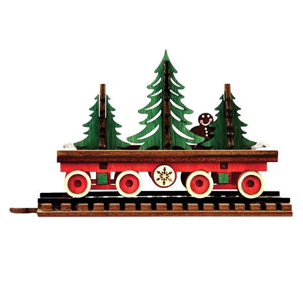 Santa's NP Express Flat Car Christmas Ornament - Image 2