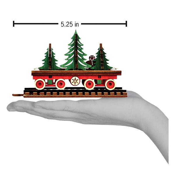 Santa's NP Express Flat Car Christmas Ornament - Image 3