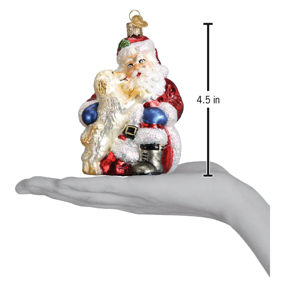 Santa's Puppy Love Ornament - Image 6