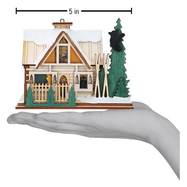 Santa's Ski Lodge Ornament - Image 3