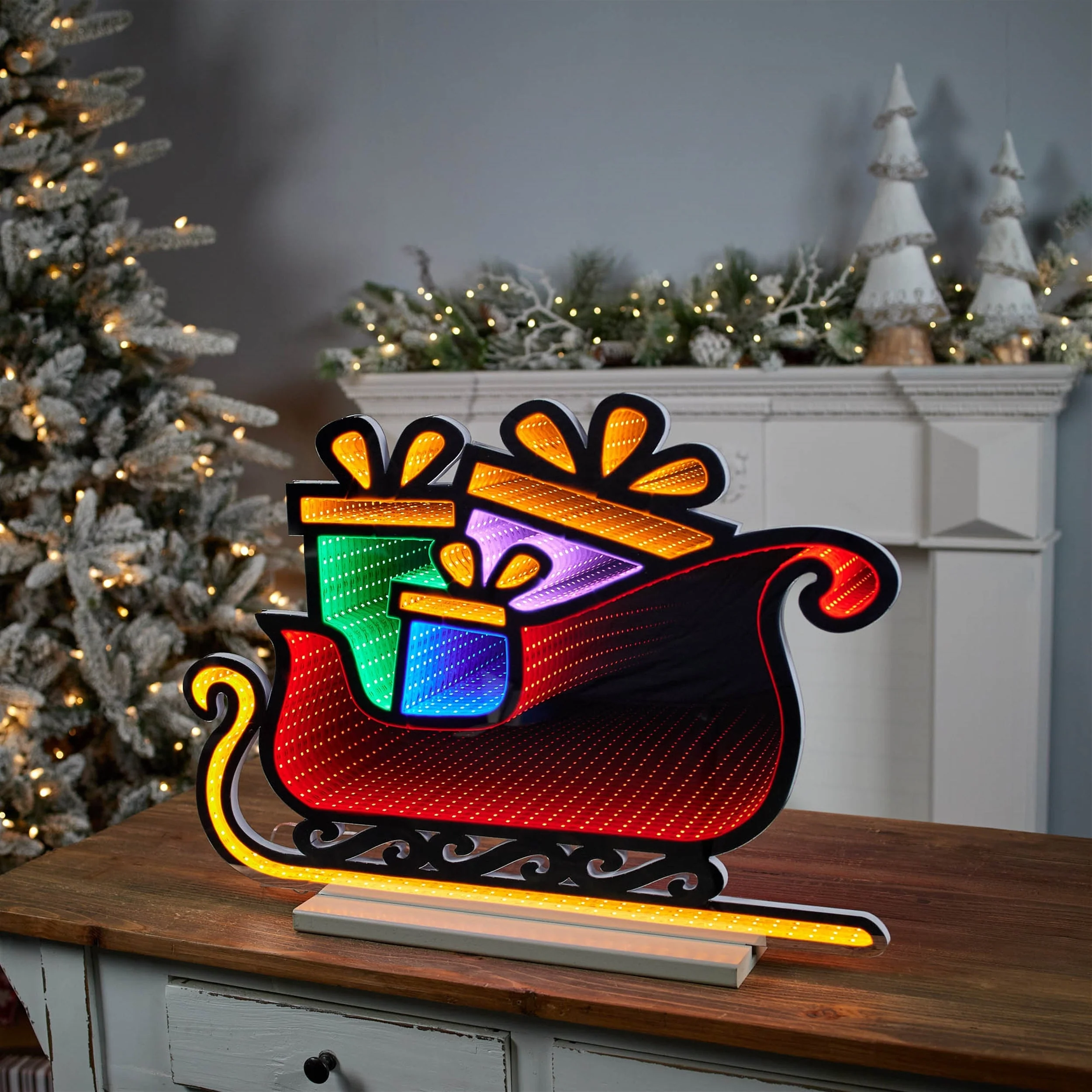 Santa's Sleigh Ekkolight 24.5"L - Image 2
