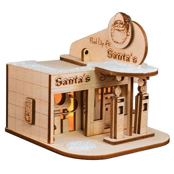 Santa's Sleigh Station Ornament by Old World Christmas - Image 2