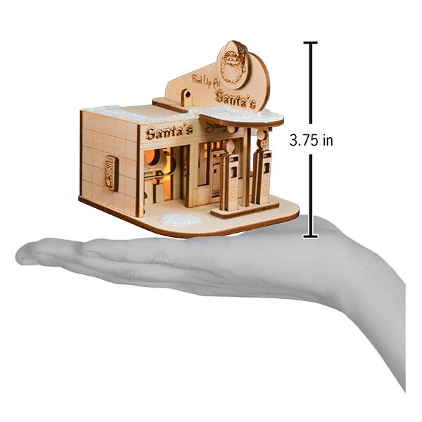 Santa's Sleigh Station Ornament by Old World Christmas - Image 3