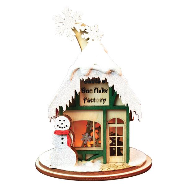 Santa's Snowflake Factory Christmas Ornament - Image 2