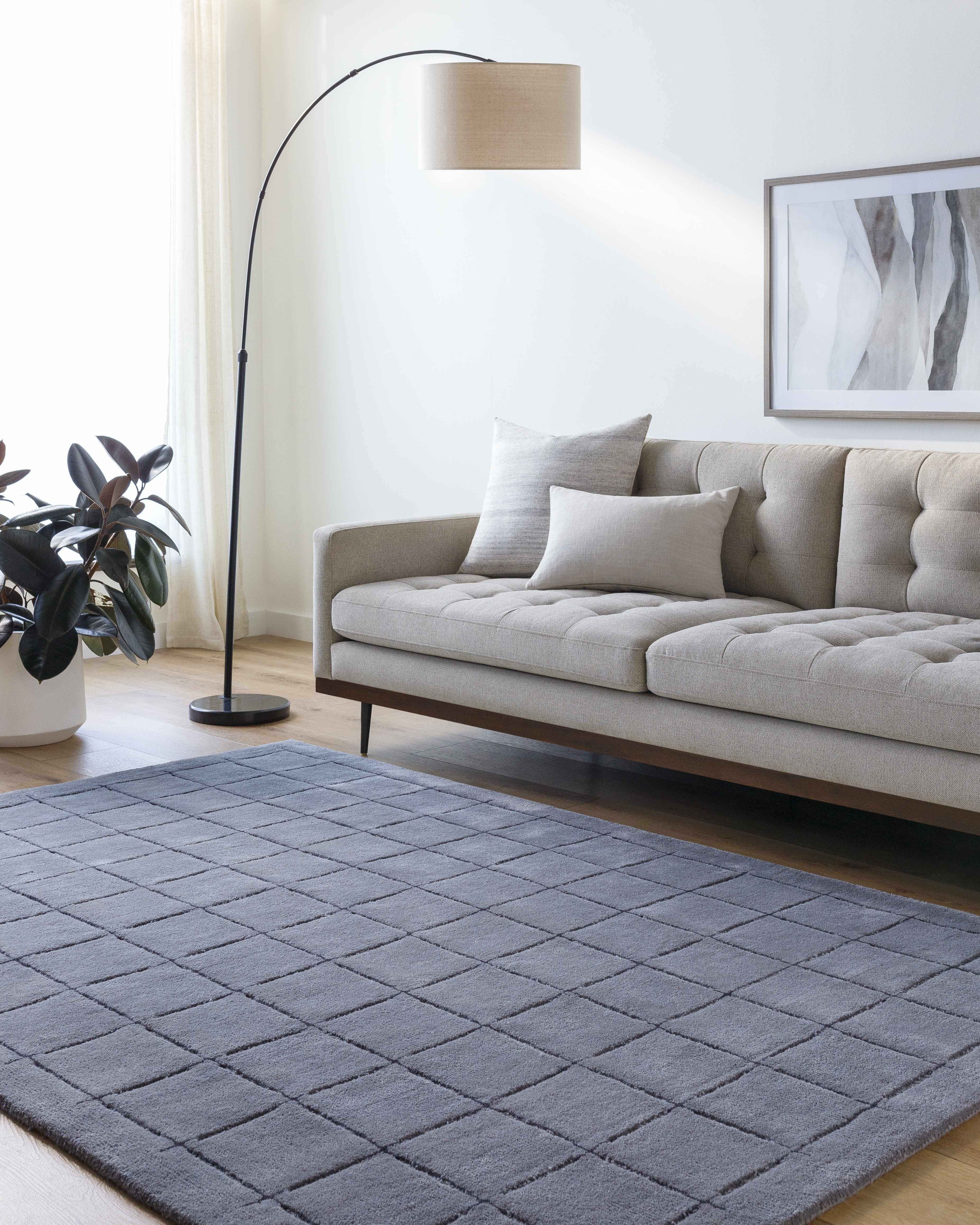 Sanvi Charcoal Area Rug - Image 2