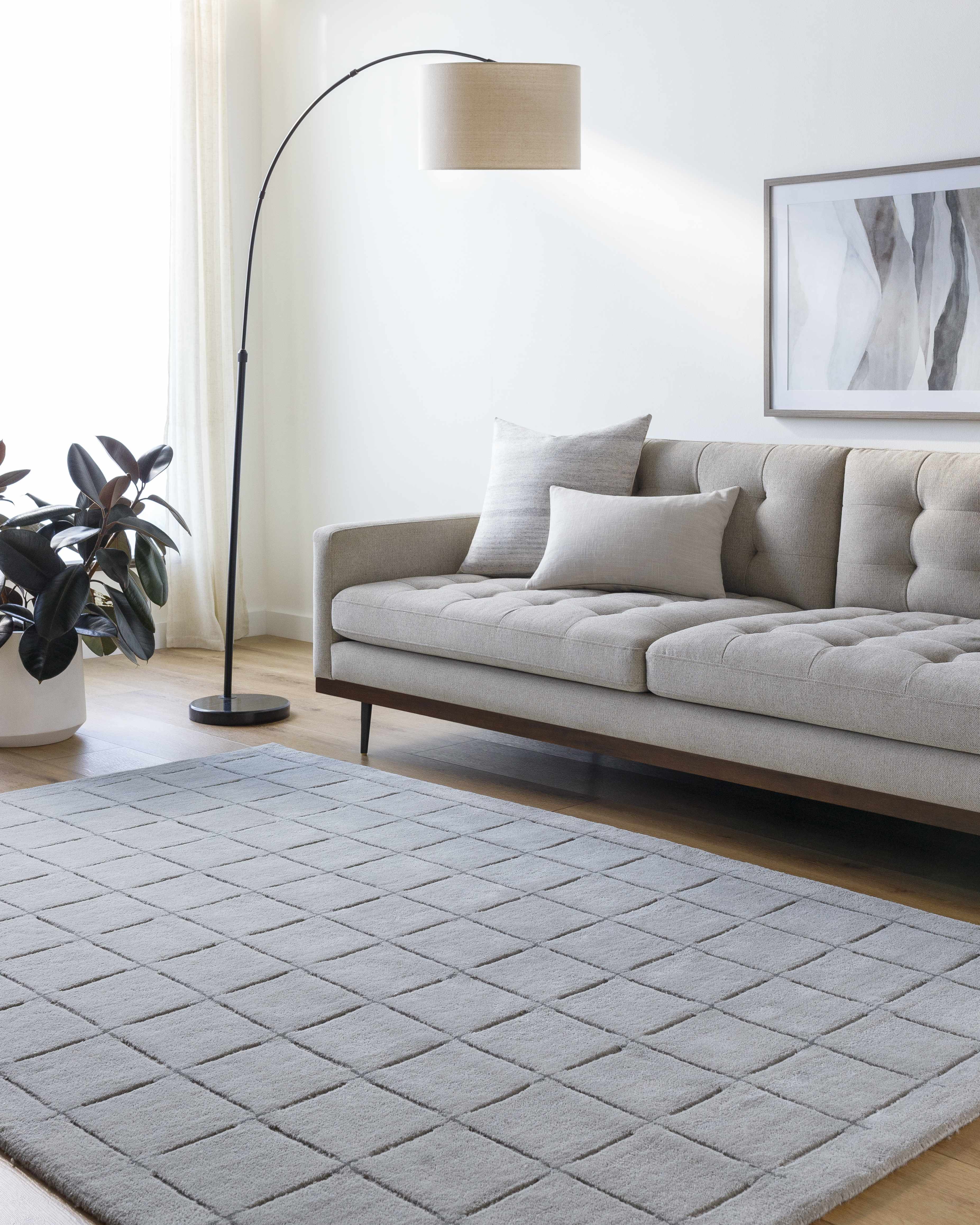 Sanvi Gray Area Rug - Image 2